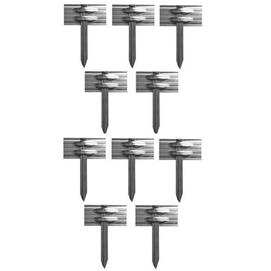 10er Set Erdanker Set für Green Universe Rasenkante 10cm Höhe Bodenanker Erdnägel