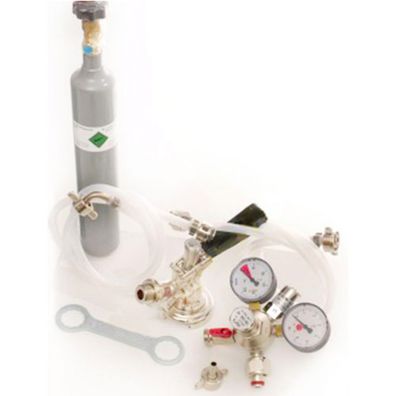 Zubehörpaket Pygmy mit Flach-Zapfkopf und 0,5 kg CO2-Flasche