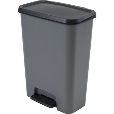 CURVER Abfalleimer MIT PEDAL 50L / /UNKELGRAU/SCHWARZ