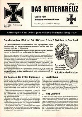 Das Ritterkreuz-Mitteilungsblatt der OG der Ritterkreuzträger e.V. 1-1990