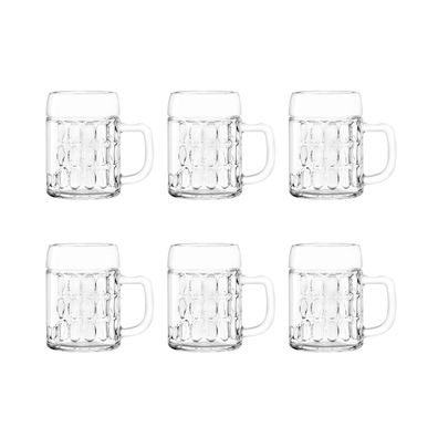 Bierglas, Bierkrug, Maßkrug, Bierseidel 6er Set Biergläser, Kaiser - 0,3 Liter