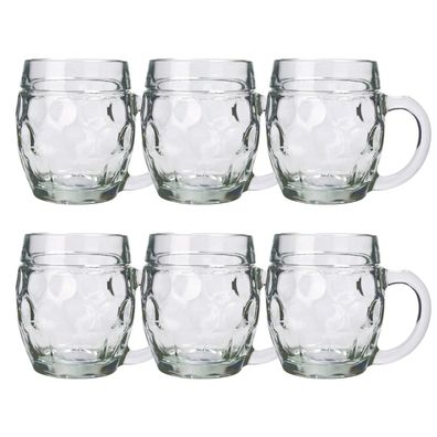 Bierglas, Bierkrug, Maßkrug, Bierseidel 6er Set Biergläser, Tübinger - 0,4 Liter
