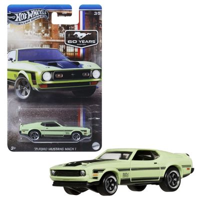 Ford Mustang Mach 1 1971 JBY52 | Hot Wheels Silver Series Fahrzeug