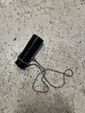 Zapfhahnverschluss für Bierzapfhähne, Farbe Schwarz-/silberfarbene Kette