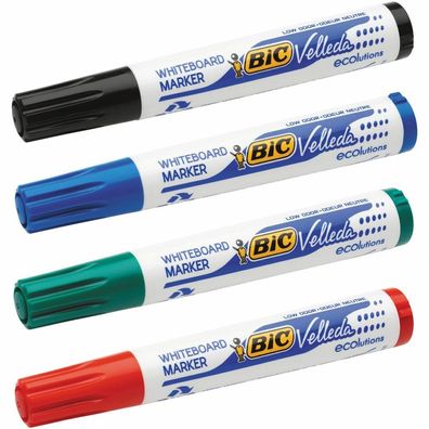 Whiteboard-Marker Bic Velleda 4 Stück Bunt