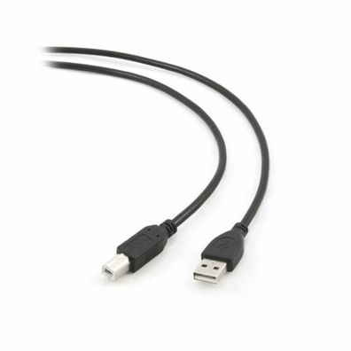 gembird USB 2.0 Kabel mit Am- und BM-Stecker, 1,8m, schw
