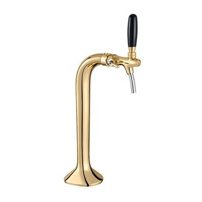 Schanksäule goldfarben 1-leitig, elegant, Topp-Qualität (Paketpreis)
