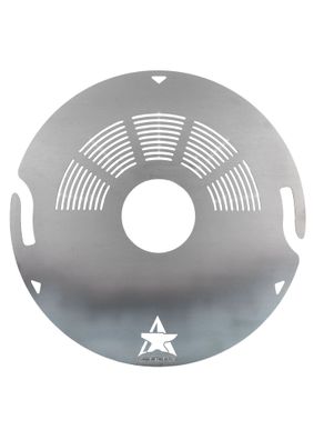 Feuerplatte/Grillplatte für Feuertonne, Ø 80 cm, Stahl