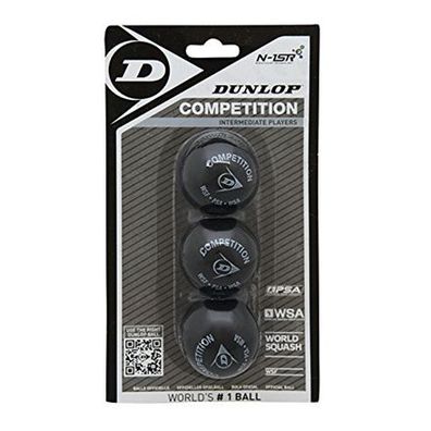 Squashball Dunlop Competition 3er-Blister