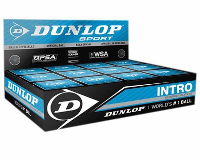 Squashball Dunlop INTRO 12er-Box