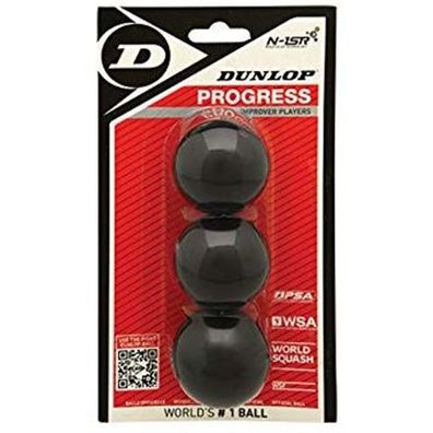 Squashball Dunlop Progress 3er-Blister