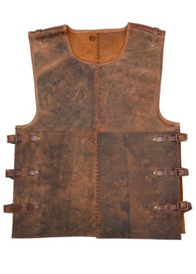 Torso Rüstung Sindri aus Fettleder, braun