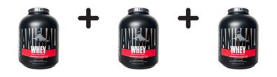 3 x Universal Nutrition Animal Whey (5lbs) Strawberry