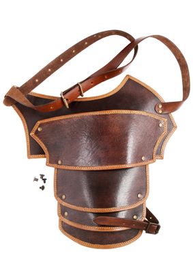 Leder Schulterschutz Arnulf, braun