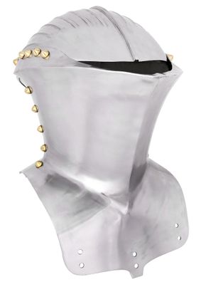 Deutscher Stechhelm, um 1500, 1,6 mm Stahl