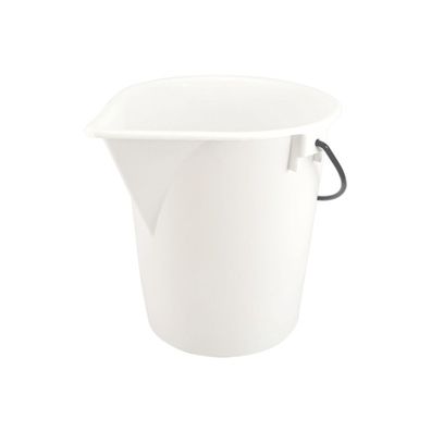 Eimer weiss mit Ausgießtülle, 25L - ohne Deckel