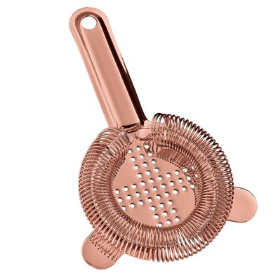 Strainer cocktail, Cocktailsieb, Barsieb - Edelstahl 304, Kupfer-Optik