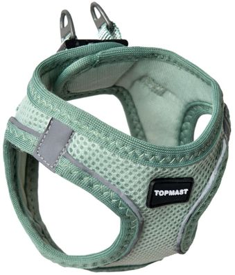 Topmast Airmesh Hundegeschirr mint, Größe: L