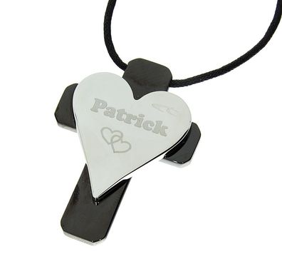 Chronotech Herzanhänger mit Namensgravur