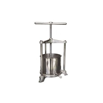 Obstpresse Maxi 5L Edelstahl Doppelkorb Tischpresse