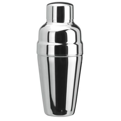 Cocktail shaker 3tlg. - Edelstahl mit Eisrückhalter - 500 ml