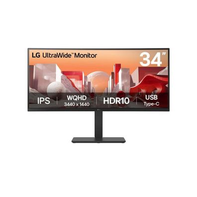 LG 34BA75QE-B. AEU, LED-Monitor (86.7 cm (34 Zoll), schwarz, UWQHD, IPS, Curved, HDR)