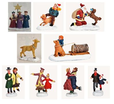 Wurm - Diverse Figuren, Höhe 5,0 - 8,0 cm, Weihnachtsdorf