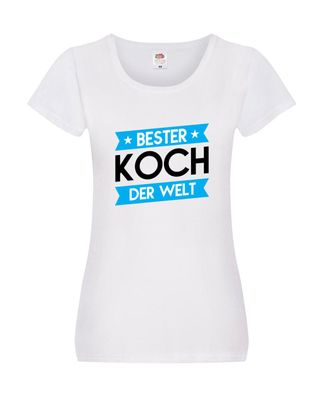 Bester Koch | Chefkoch | Chefkoch Damen Shirt Weiß
