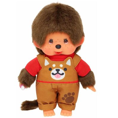 Junge mit Shiba Latzhose | 20 cm | Monchhichi Puppe | Fashion