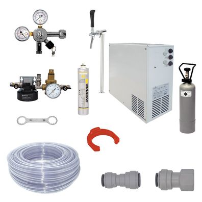 Komplettset - Wassersprudler, Wasserspender, Warmkarbonator - Blupura