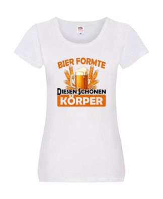 Bier förmte diesen Körper | bierliebhaber | Bier v2 Damen Shirt Weiß