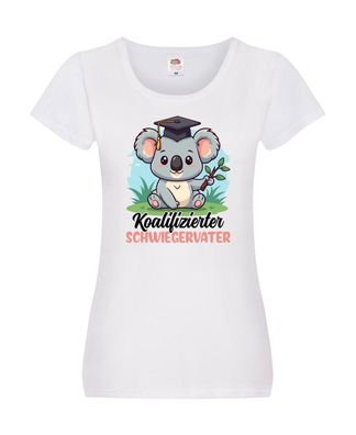 Koalifizierter Schwiegervater |Schwiegersohn | Beziehung Damen Shirt Weiß