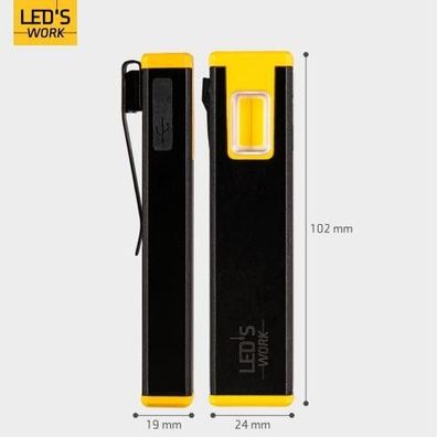 SHADA Handlampe, Taschenlampe, Taschenleuchte, 300 Lumen