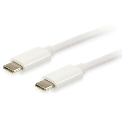 Equip Kabel USB-C 3.2 -> C Plat. St/St, 2.00m 3A 4K/60Hz, ws Polybeutel