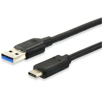 Equip Kabel USB-A 3.2 -> C, St/St, 0.25m 3A/20V, sw Polybeutel