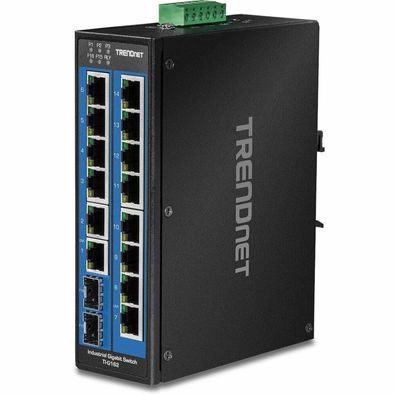 TRENDnet Industrie Switch 16Port Gbit DIN-Rail