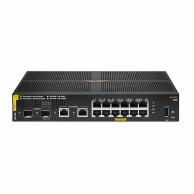 HPE Aruba 6100 12G Class4 PoE 2G/2SFP+ 139W Switch, JL679A