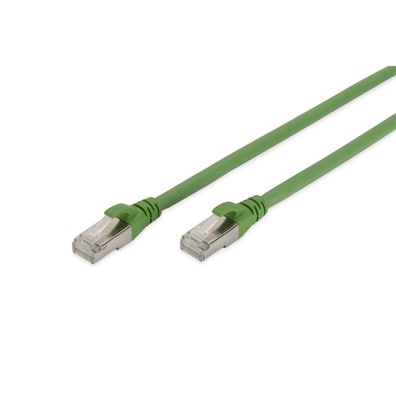 Digitus CAT 6A S/FTP Patchkabel, PUR (TPU), 1m, grün