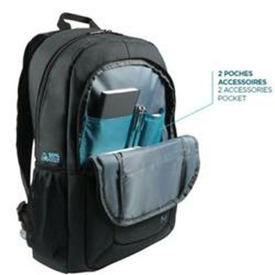 Mobilis TheOne Briefcase 14-15,6"Blue zip -30% Recycled