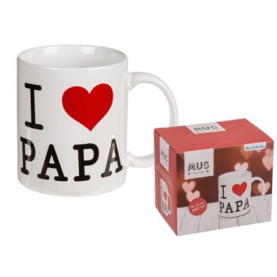 OOTB Becher I love Papa ca. 10 x 8 cm