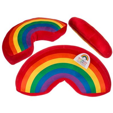 OOTB Plüsch-Kissen in U-Form Regenbogenfarben