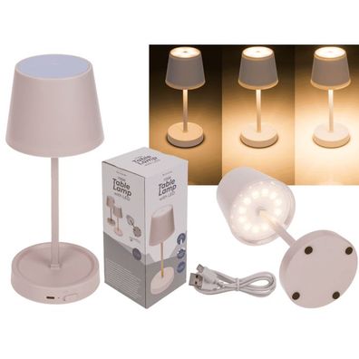 OOTB Rosafarbene Tisch-Lampe mit LED