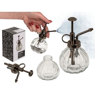OOTB Anthrazitfarbene Glas-Sprühflasche für Pflanzen