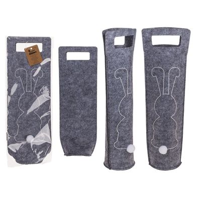 OOTB Filz-Weintasche Osterhase 15 x 41 x 9 cm