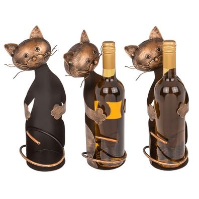 OOTB Metall-Flaschenhalter Katze III