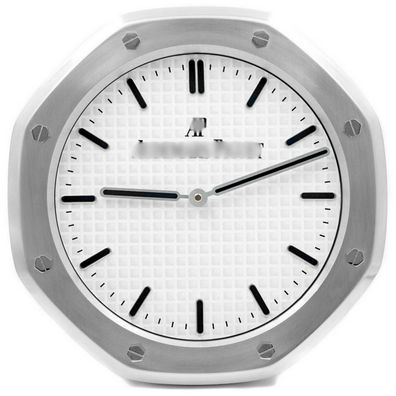 Wanduhr Audemars Piguet Royal Oak Weiß Stahl 34cm Moderne Luxus Uhr