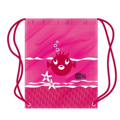 Kordelzugbeutel BECO Sealife 96067 4 rosa