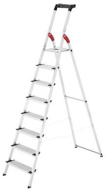 Haushaltsleiter L80 ComfortLine / Aluminium / 8 Stufen