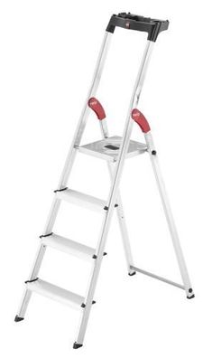 Haushaltsleiter L60 StandardLine / Aluminium / 4 Stufen