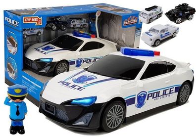 Polizeiauto-Lagergarage 2in1 Polizist Kleine Autos Sound Lichter